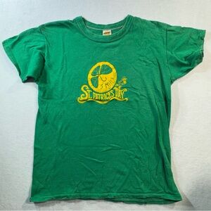 St. Patrick's Day 5 Mile Tee Russell Single Stitch Vintage Size M